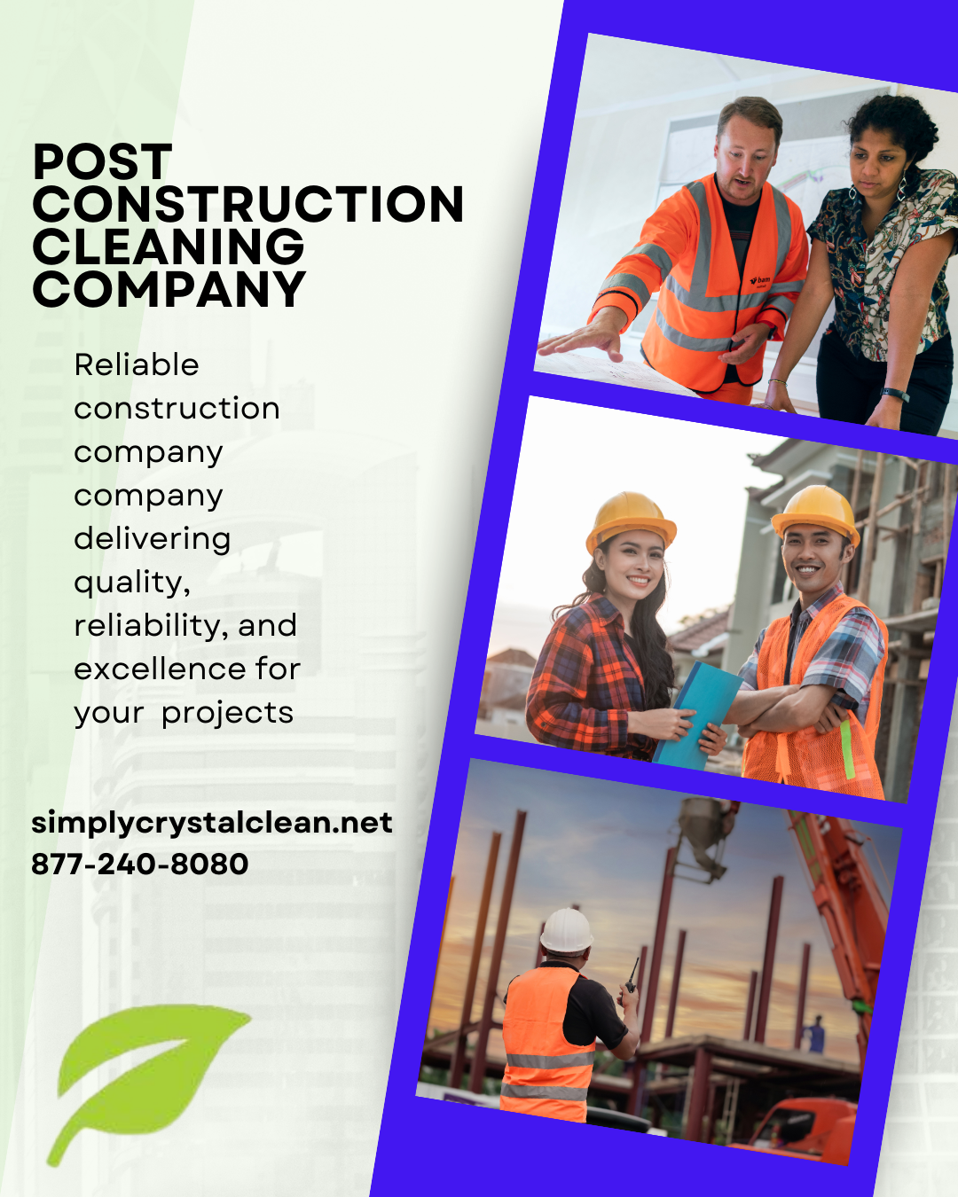 Simply Crystal Clean offers expert post construction cleaning in Orange County, Los Angeles County, and Pasadena. From hotels to healthcare, we clean it all.